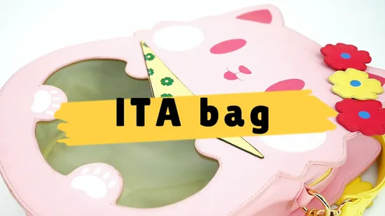 Sac à dos en peluche Ita personnalisé avec fenêtre transparente, design mignon, sac à dos Cosplay en PU